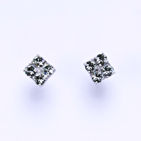 Náušnice stříbrné s krystaly Swarovski Light Azore NŠ 1324 