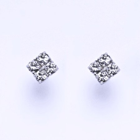 Náušnice stříbrné s krystaly Swarovski krystal čirý NŠ 1324 