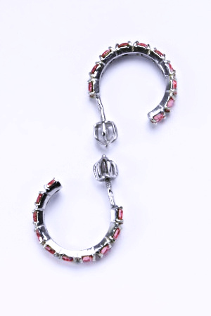 Naušnice s krystaly Swarovski Rose, šperk, NŠ 1340