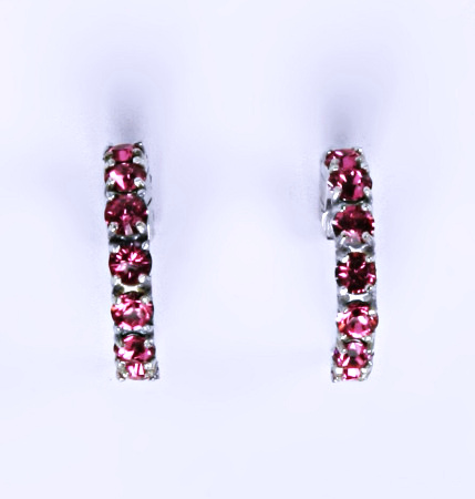 Naušnice s krystaly Swarovski Rose, šperk, NŠ 1340