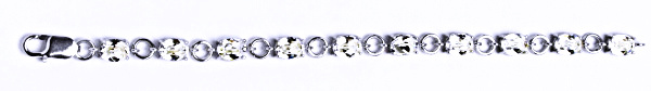 Stříbrný náramek s krystaly Swarovski čirý, šperk, R 1245