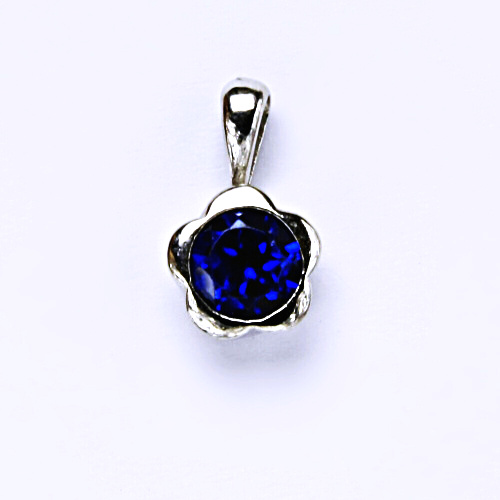 Stříbrný přívěšek, zirkon, spinel, šperky se zirkony, přívěsek ze stříbra, P 1271 