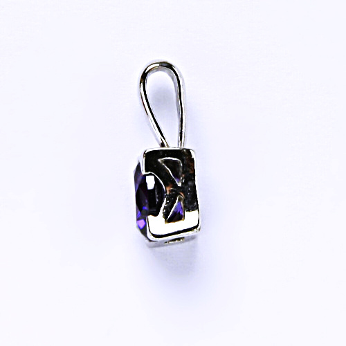 Stříbrný přívěšek, zirkon, spinel, šperky se zirkony, přívěsek ze stříbra, P1269