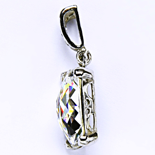 Stříbrný přívěšek, krystal Swarovski, čirý, šperky s krystaly, P 1283/2 
