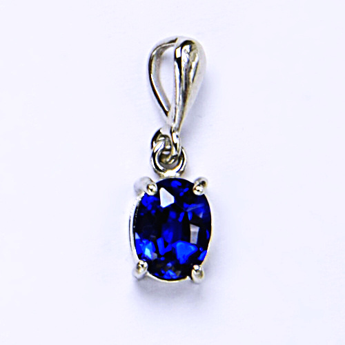 Stříbrný přívěšek, zirkon spinel, šperky se zirkony, přívěsek ze stříbra, P 1245/22 