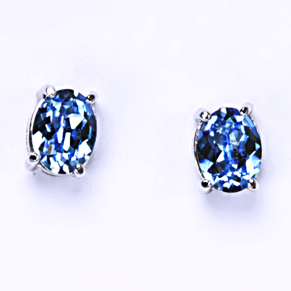 Stříbrné náušnice, krystal Swarovski, šperky s krystaly, NŠ 1245