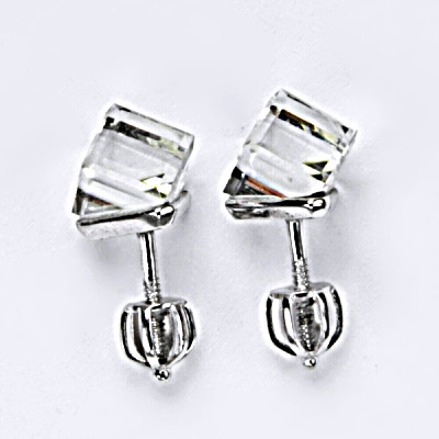 Stříbrné náušnice, krystal Swarovski, vitrail light, šperky s krystaly, NŠ 1230