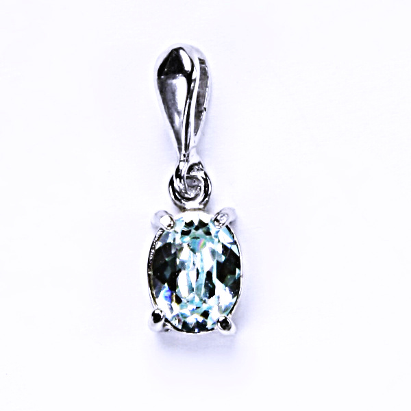 Stříbrný přívěšek, krystal Swarovski, light azore, šperky s krystaly, P 1245/22 