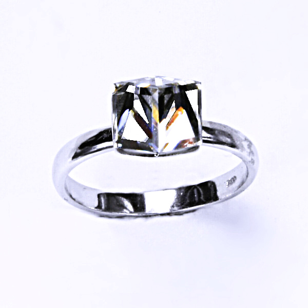 Stříbrný prsten, krystal Swarovski ,crystal, šperky s krystaly, T 1230