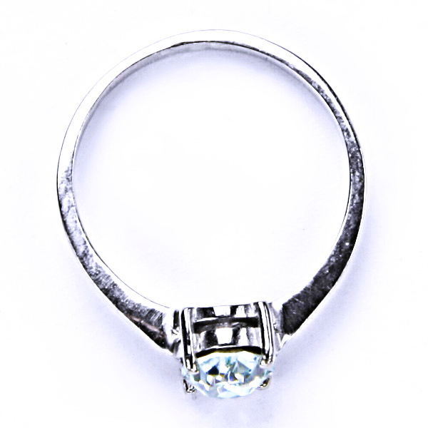 Stříbrný prsten, krystal Swarovski, light azore, šperky s krystaly, T 1245 