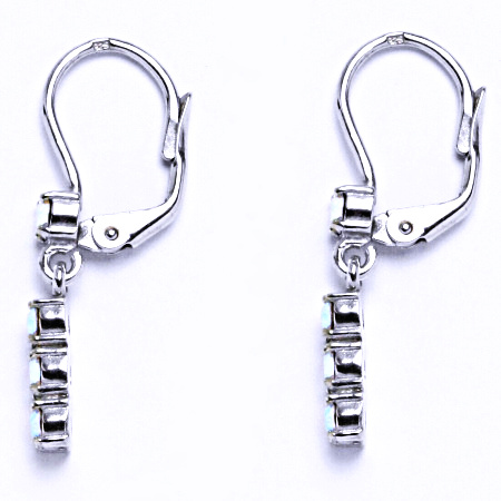 Stříbrné náušnice se Swarovski krystalem AB krysal NK 1324V