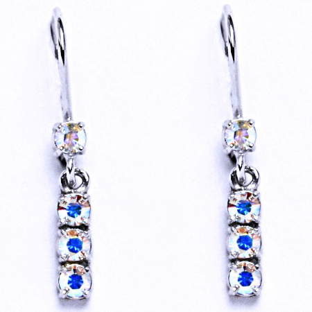 Stříbrné náušnice se Swarovski krystalem AB NK 1323V