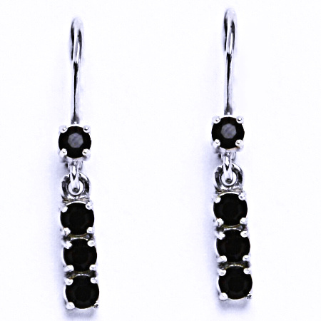 Stříbrné Náušnice se Swarovski krystalem granát NK 1323/1339