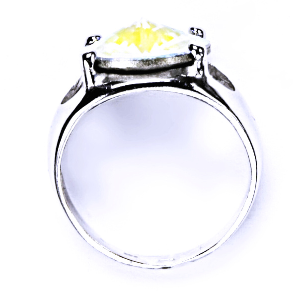 Stříbrný prsten, krystal Swarovski, AB Crystal, šperky s krystaly, T 1188