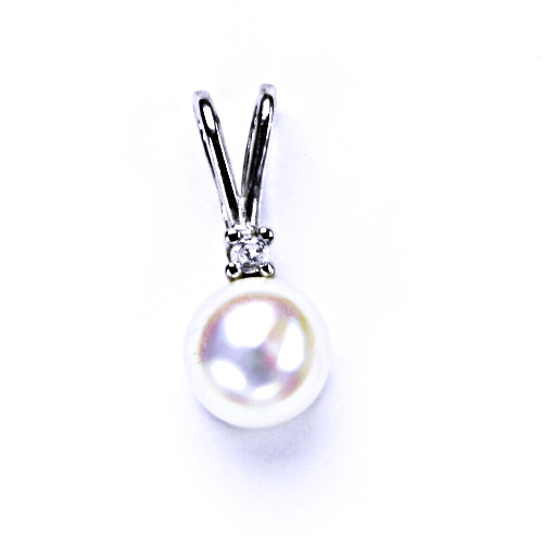 Stříbrný přívěšek, šperky(přírodní říční perla bílá 7,5- 8mm)P 1207 A pp 