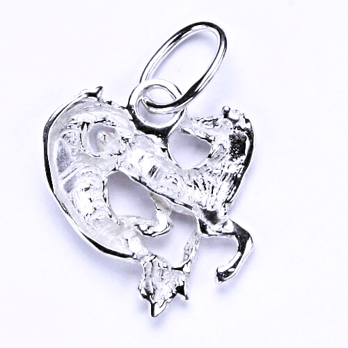 Stříbrný přívěsek - dva koně, přívěsek ve tvaru koní, stříbro, P 56 