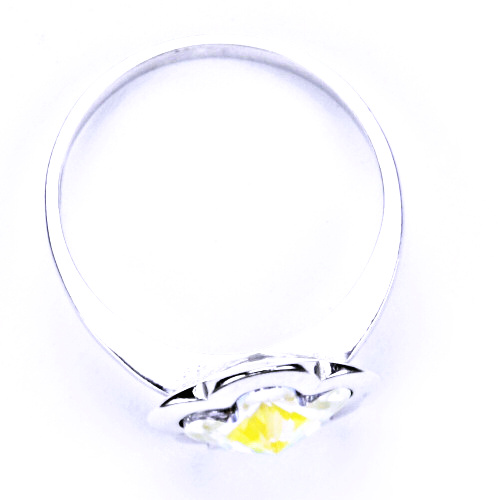Stříbrný prsten s krystalem Swarovski (AB Crystal 10 mm)T 1296