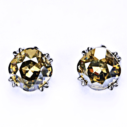 Stříbrné náušnice, Swarovski krystal, šroubek 4, NŠ 1225 