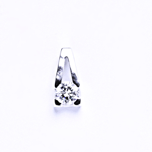 Stříbrný přívěšek se zirkonem (3,75 mm)P 1097 