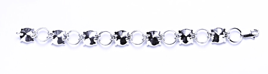 Stříbrný náramek s krystaly Swarovski Rivoli (Light rose)R 1188