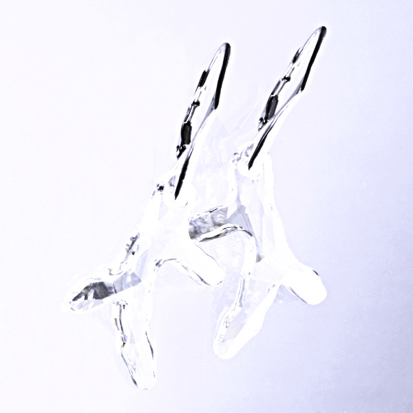 Stříbrné náušnice, šperky, Swarovski krystal, patent 4, NK 1295 