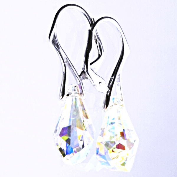 Stříbrné náušnice šperky Swarovski krystal patent NK 1295 