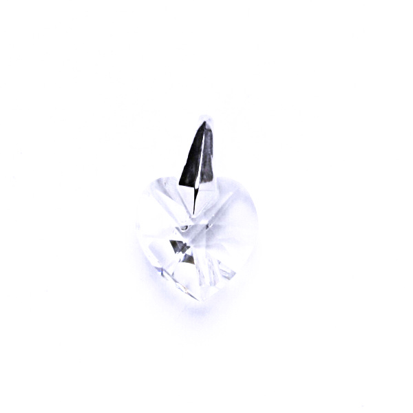 Stříbrný přívěsek s krystalem Swarovski (srdce 10 mm čirý krystal) P 1310 