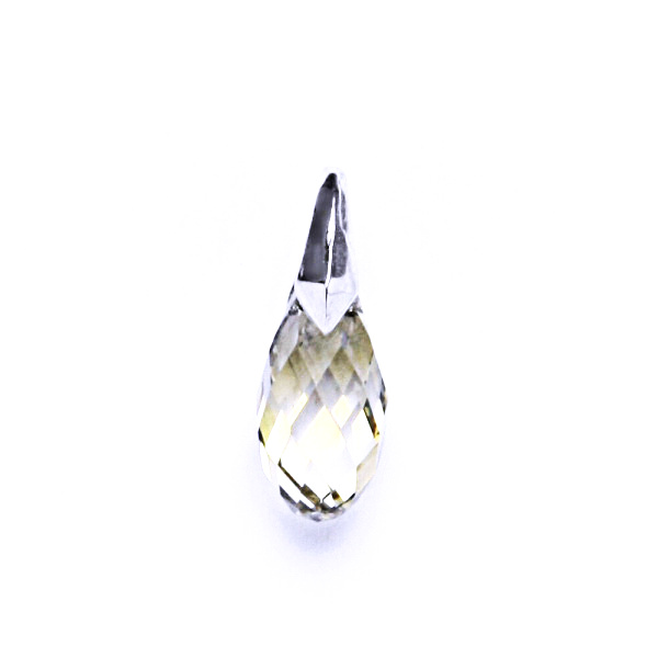 Stříbrný přívěsek s krystalem Swarovski (brioleta 13 mm silver shade), P 1310