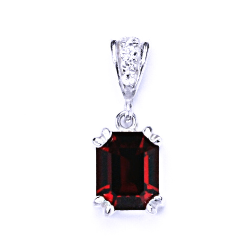 Stříbrný přívěšek se Swarovski krystalem siam, P 1201/2 