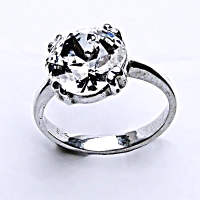 Stříbrný prsten, krystal Swarovski,šperky s krystaly,prstýnek ze stříbra, T 1225 