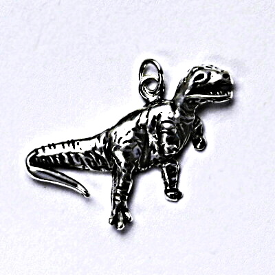 Stříbrný přívěšek s patinou dinosaurus, tyrannosaurus rex - P 184 
