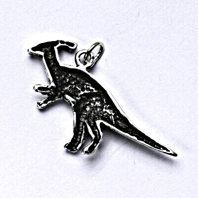 Stříbrný přívěšek s patinou,dinosaurus, parasaurolophus, přívěsek ze stříbra P 186