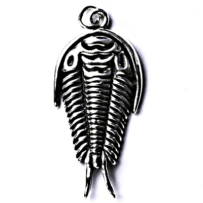 Stříbrný přívěšek s patinou, trilobit, přívěsek ze stříbra P 203 