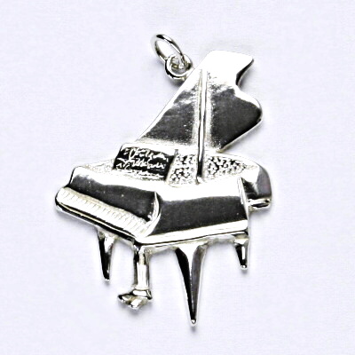 Stříbrný přívěsek, klavír, piano, přívěšek ze stříbra, P 231