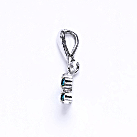 Stříbrný přívěšek se swarovski krystalem blue zirkon,šperk P 1324/22