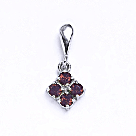 Stříbrný přívěšek se swarovski krystalem cyklamen opal,šperk P 1324/22