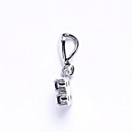 Stříbrný přívěšek se swarovski krystalem tanzanit,šperk P 1324/22