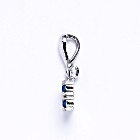 Stříbrný přívěšek se swarovski krystalem blue opal,šperk P 1324/22