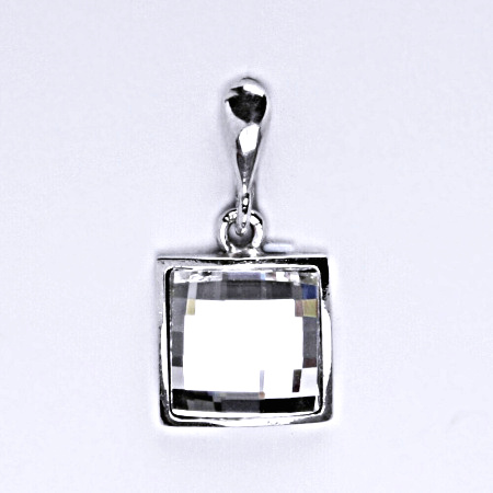 1 Přívěšek ze stříbra s čirým krystalem Swarovski P 1305/22