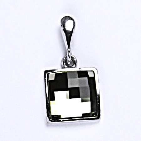 Přívěšek ze stříbra s krystalem Swarovski black daimond P 1305/22 - poslední kus