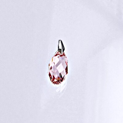 Stříbrný přívěšek se Swarovski krystalem rose 17 mm, P 1310