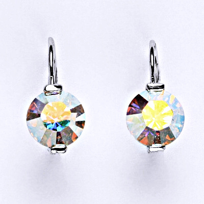 Stříbrné náušnice se Swarovski AB krystalem,náušnice ze stříbra, NK 1461