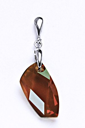 Stříbrný přívěšek s krystalem Swarovski coper,šperk,přívěšek ze stříbra, P 1313/22