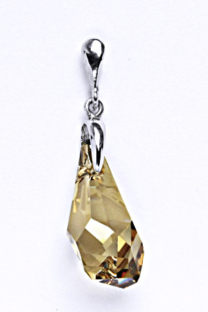 Stříbrný přívěšek s krystalem Swarovski Golden shade,šperk,přívěšek ze stříbra, P 1313/22