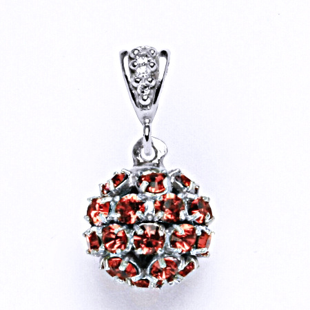 Koule se Swarovski krystalem paparadscha přívěsek stříbrný P 1344/6