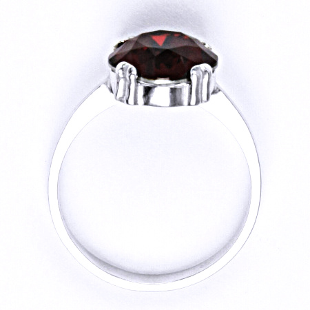 Stříbrný prsten s krystalem swarovski Siam,šperk T 1225