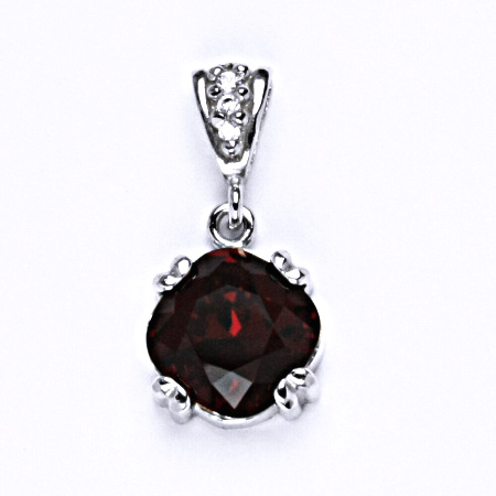 Stříbrný přívěšek s krystalem Swarovski Siam, P1225/2