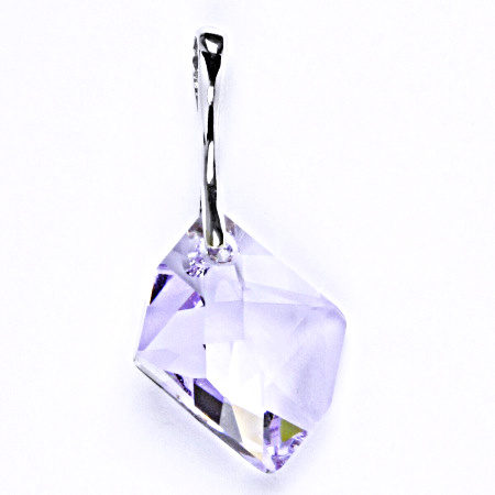 Stříbrný přívěšek s krystalem Swarovski violet, P 1295