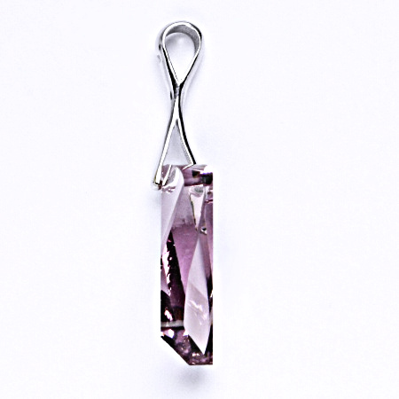 Stříbrný přívěšek s krystalem Swarovski light ametyst, P 1295
