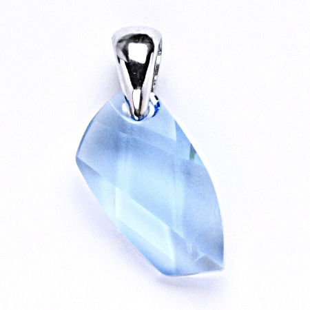 Stříbrný přívěšek s krystalem Swarovski akvamarín, P 1302